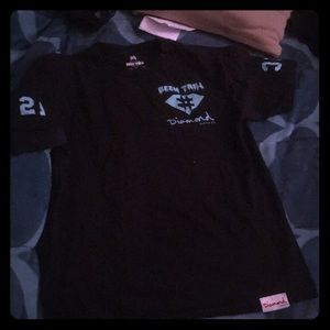 Been trill x diamond supply collar shirt